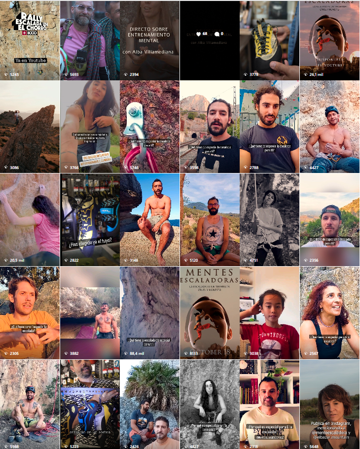 Climbing Minds pre-launch social media content